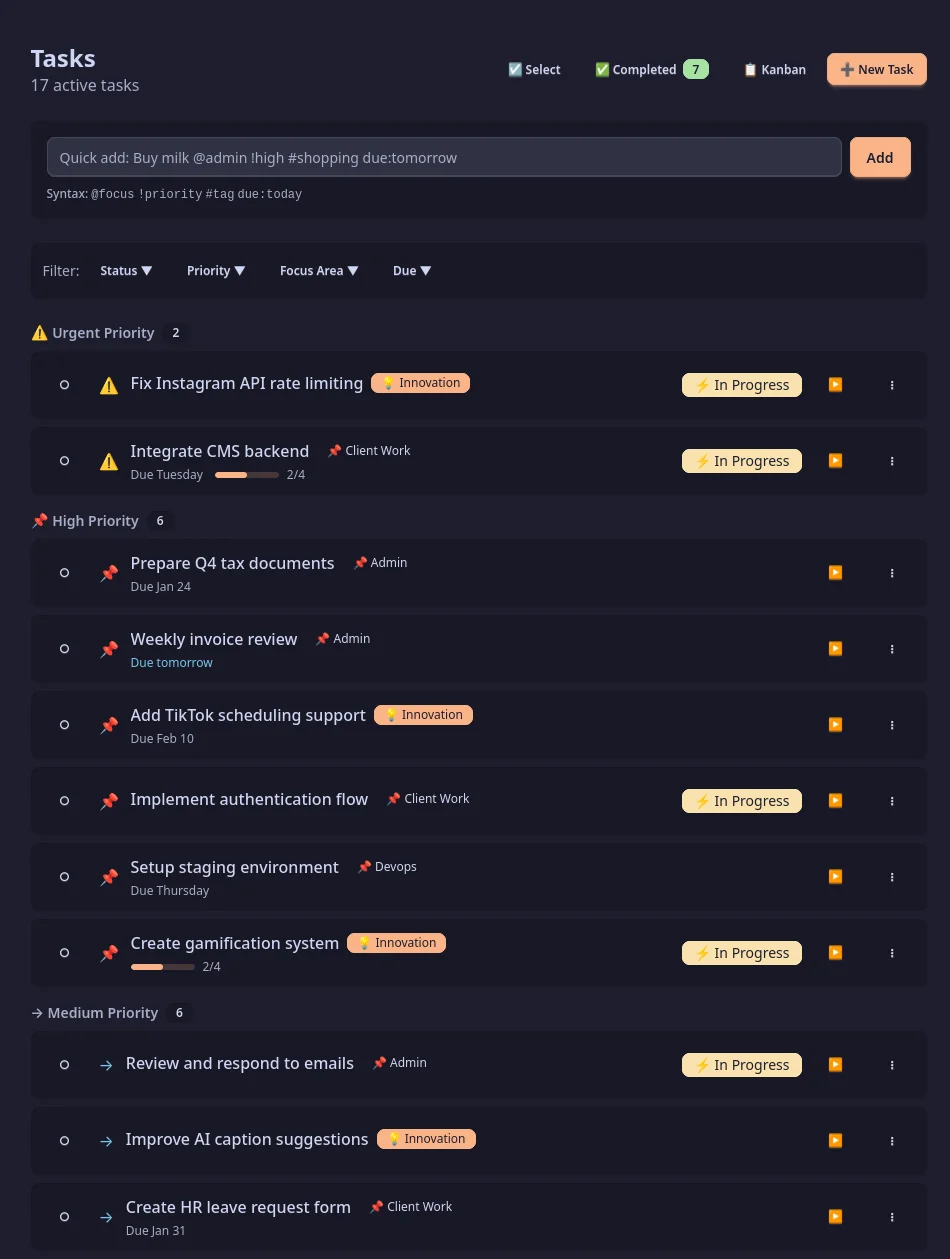 Intelligentes Aufgabenmanagement